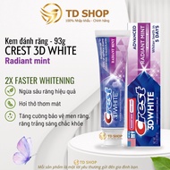 [US import] Crest 3D White Advanced triple Whitening Artic Fresh I Charcoal I Radiant mint I Glamoro