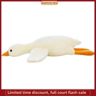 【50-160CM】Goose Plush Toy Big White Duck Plushie Long Sleeping Pillow Cartoon Animal Stuffed Toys Bi