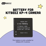 【For KP-4 Camera】KiTBEEZ ZK07 Lithium Battery 3.7V 1300mAh 2.96Wh for Flip Digital Cameras