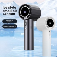 100-speed High-speed Handheld Fan Leafless Mini Hundred-speed Digital Display Violent Small Fan