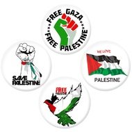 Save Palestine Brooch Pin Badge Gaza Palestine Metal Alloy Badge Decoration