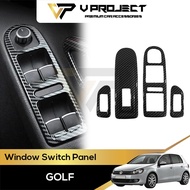 Volkswagen Golf MK6 Carbon Fiber Windows Switch Panel Cover Trim Cover for Golf MK6 2008-2012 V Proj