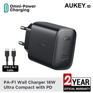 Aukey Charger Iphone Charger Samsung 18W Ultra Compact Pd Original