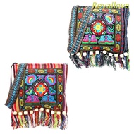 royal Chinese Hmong Thai Embroidery Hill Tribe Totes Messenger Tassels Bag Boho Hippie