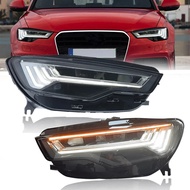 Applicable to Audi A6 headlamp assembly 12-18 A6 modified full LED matrix flow steering lamp C7 head