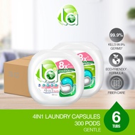 La Nature 4-in-1 Laundry Capsules 50 Pods x 6 Tubs