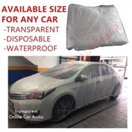 Transparent Car Cover With Available Size (Dust-Proof, Waterproof, Dispossable Plastic) For Car Body - Honda HRV