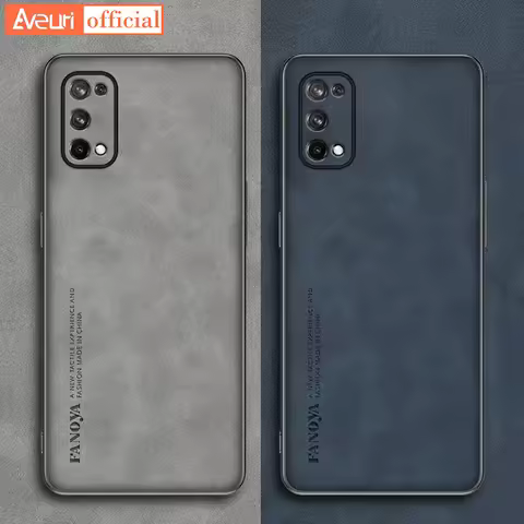 For Realme X7 Q2 Q5 Q3 Pro Carnival Q3S Q3T Luxury PU Leather Case For Realme 7 5G Cover Matte Silic