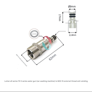 MACS Lutian (9mm) to M22 360°Degree Swivel Adapter Stainless Steel Pressure Washer Adapter Connector