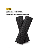 2pcs Premium Leather Car Seat Cushion Cover BR396 Safety Belt Cover