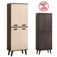 TALL SHOE CABINET / STORAGE WITH 4 DOOR / SHOE CABINET / SHOE RACK / WALNUT /  2TONE OAK / FREE INSTALLATION!!