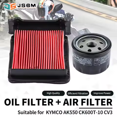 JSBM Motorcycle Accessories Air Filter Oil Filters For KYMCO AK550 AK 550 IE E4 E5 ABS 2017 2018 201