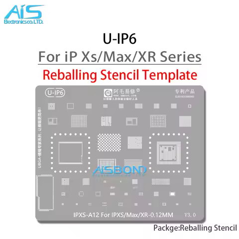 CPU BGA Reballing Stencil For iPhone 14 13 12 11 Pro Plus Mini X XS Max XR 8 8P 7 6S 6 5S 5C 5 A16 A