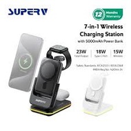 SUPERV – [Station10] 4in1 多功能無線磁吸充電座 15W (全新)