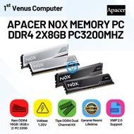Ram DDR4 16GB (8GB x 2) PC 3200 APACER NOX MEMORY Gaming/APACER NOX MEMORY PC DDR4 2X8GB PC3200Mhz/MEM09-APC