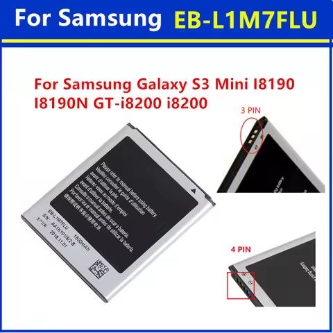 EB-L1M7FLU EB-F1M7FLU 1500mAh Battery For Galaxy S3 Mini GT-I8190 i8160 I8190N GT-i8200 S7562 G313 3