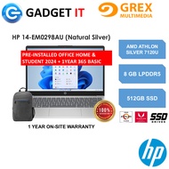 HP 14-EM0298AU / 14-EM0306AU / 15-FC0951AU / 15-FC0963AU LAPTOP (ATHLON  SILVER 7120U,8GB,512GB SSD,