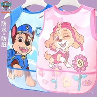 Wang Team Children's Overalls Summer Waterproof Girls Painting Eating Bibs Anti-Dirty Anti-Dressing 