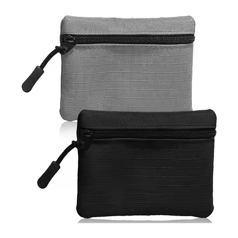 2Pcs Coin Purse Pouch Oxford Cloth Small Change Pouch Portable Change Purse with Zipper Coin Pouch M