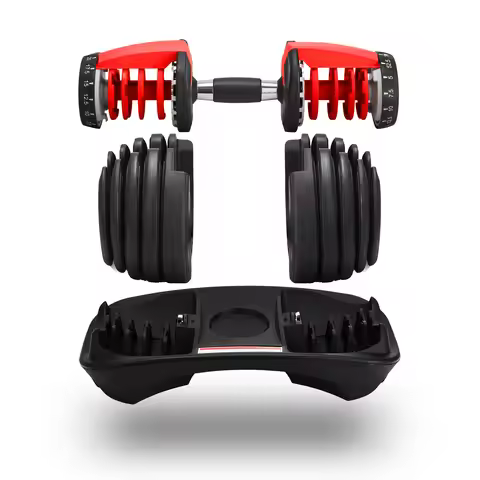 Power Gym Ajustable Dumbbell Fitness Weight Lifting Training 24kg 40kg Quickly Automatic Adjustable 