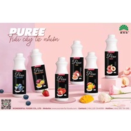 Puree WONDERFULL Bottle 1.3kg - Premium Fruit Puree Line with Flavors (Mango - Peach - Passion Fruit