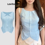 Party Top Button Front Summer/Spring Tank Top for Women L109MD644