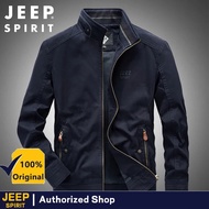 JEEP SPIRIT pure cotton men's standing collar jacket