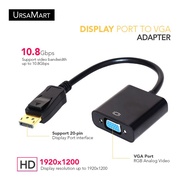 Ursa Mart ✮ Display Port to VGA Adapter ✮ Mini Display Port / Display Port Series ✮ Display Port to VGA Ad