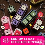 GANTUNGAN Custom Keychain | Mechanical Switch Fidget Keycaps | Keyboard KEYCHAIN Keyboard Fidget Toy
