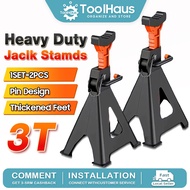 🔥Ready Stock🔥 3 Ton Heavy Duty Jack Stand With Additional Safety Lock ( 1 Pair / 2Pcs ) 千斤顶支架