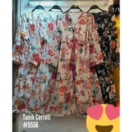 Tunik Sifon Import motif Bunga