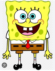 Stiker SPONGBOB Arumanis  gulali karakter cotton candy art