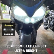 Yamaha FJR1300 / Kawasaki Concours Gtr -💡6500k White LED Headlight Bulb 💡Error Free H1 H4 H7 H8 H11 