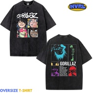 Nvrl merch Oversized gorillaz washed washing vintage tee