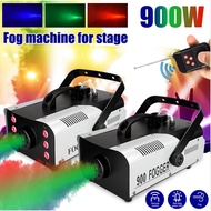 900W Disco Colorful Smoke 3in1 Machine LED Remote Fogger Ejector DJ Christmas Party Stage Light Fog
