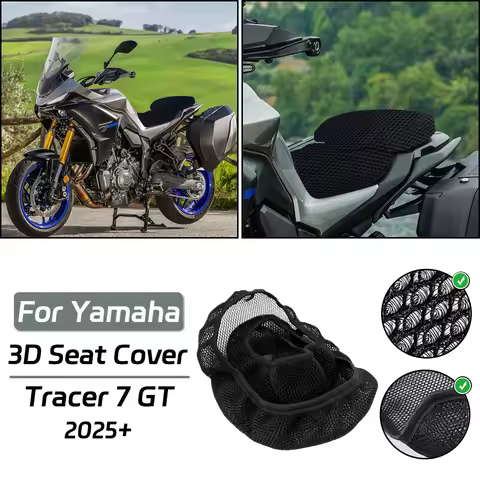 For Yamaha Tracer 7/GT NEW Motorcycle 3D Airflow Honeycomb Mesh Heat Insulation Seat Cover Tracer7GT