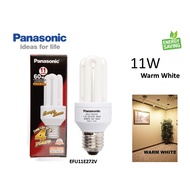 11W 3U PANASONIC BULB E27 2700K WARM WHITE EFU11E272V