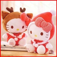 Sanrio Hello Kitty Christmas Series Plush Dolls Gift For Girls Kids Home Decor Reindeer Stuffed Toys For Kids