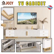 Jccy TV cabinet Light Console Bedroom Living Room Tv Floor Cabinet