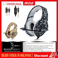 ONIKUMA K1B Gaming Headphone Compatible PS4 Games Headset Gaming Headphone 3.5mm Stereo Bass for PC 