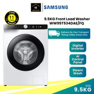 (FREE Doorstep &amp; Install KL &amp; SGR) SAMSUNG 9.5KG FRONT LOAD WASHING MACHINE WASHER WW95T534DAE/FQ MESIN BASUH 洗衣机