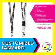 ID LACE LANYARDS - PERSONALIZED / CUSTOMIZED PRINTED ID LANYARD LACE WITH FREE EXISTING LAYOUT DESIG
