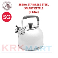 Zebra SMART Stainless Steel Whistling Kettle 5L