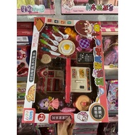 Kity kitchen set, toy kitchen cabinet set, cartoon cooking toy, abs plastic material