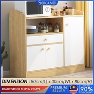 SOKANO A189X Kitchen Cabinet Sideboard with Drawer &amp; Big Storage Modern Style Scandinavian Style Storage Kitchen Cabinet Kitchen Furniture Almari Dapur Perabot Moden