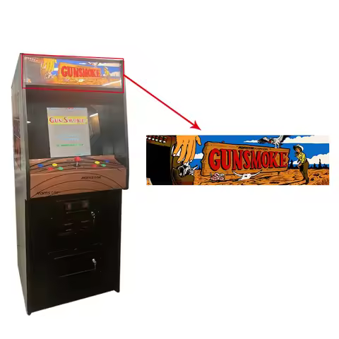 Arcade Cabinet Artwork Title Sticker Arcade Marquee Arcade Machine Art 66cm*20cm