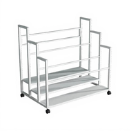 Exercise Mat Storage Rack Large-Capacity Multi-Tier Organizer Home Gym Equipment Holder Exercise Roo