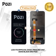 LCD+TS OPPO A16/A16S/A54S/C25/C25S/NARZO 50A BLACK ORG POZI