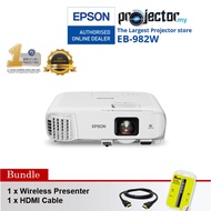 Epson EB-982W WXGA 4200LM 3LCD Larger, Sharper, More Impactful Viewing Experience Projector