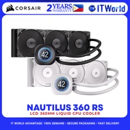 Corsair Nautilus 360 RS LCD 360mm Liquid CPU Cooler Intel & AMD Compatible itw
